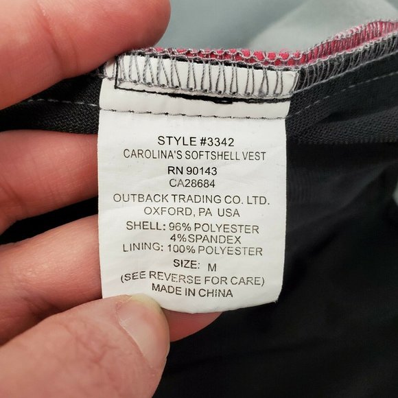 Outback Trading Company Vest Womens Medium Pink Soft Shell Fleece Lined - Picture 10 of 12